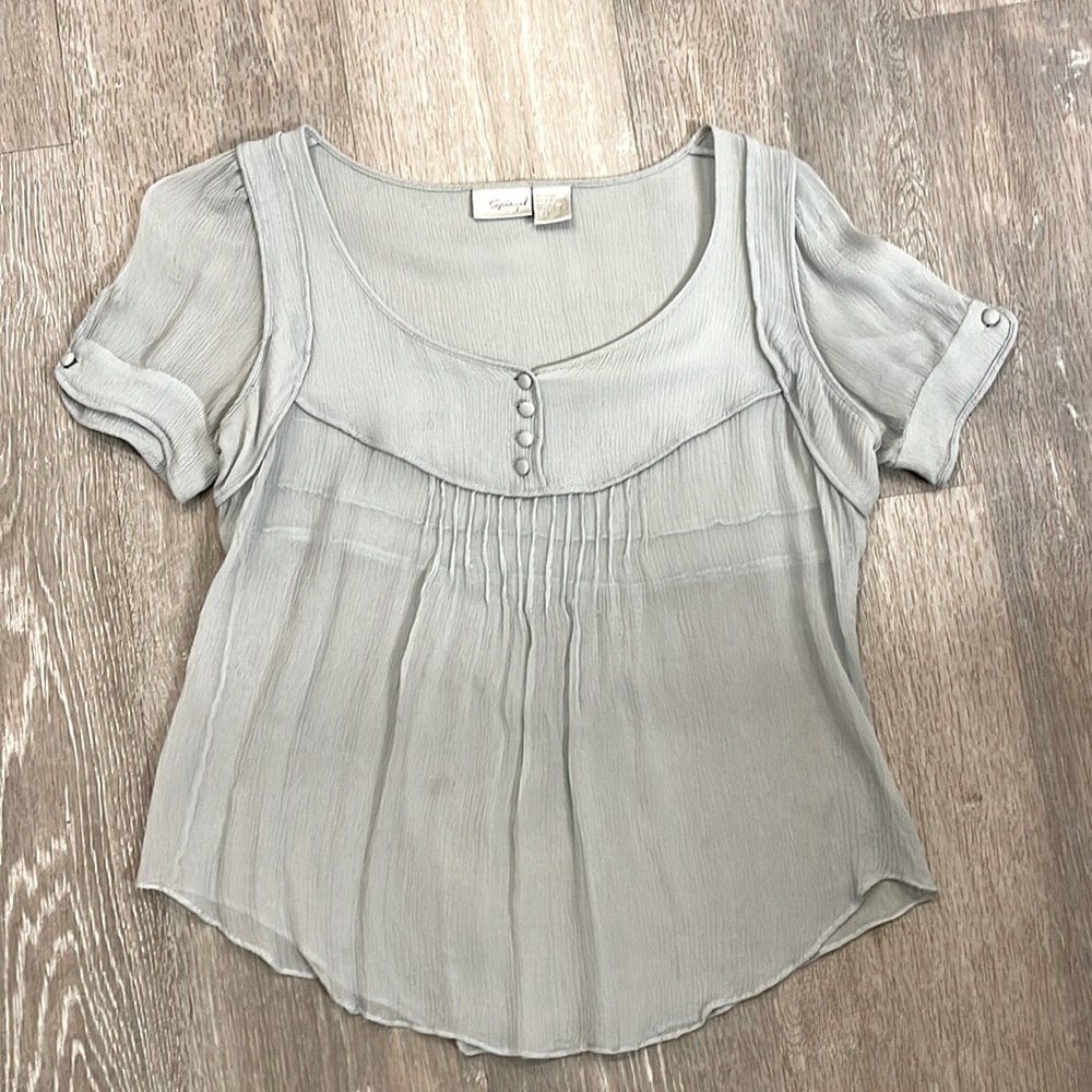 Baby blue top, Sz 4